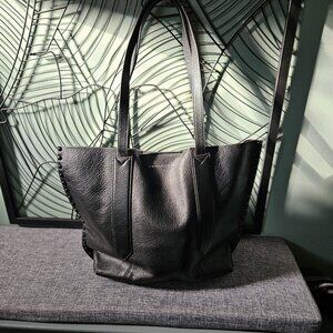 Aimee Kestenberg | Busy Bee Unlined Black Genuine Leather Studded Bag